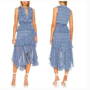 Misa Los Angeles x Revolve Ilona Dress In Blue Astra Small